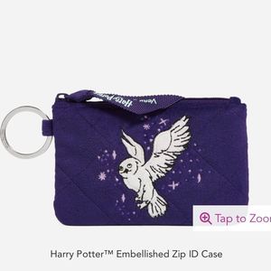 Vera Bradley Harry Potter Zip ID Case in Forbidden Forest Velvet NWT